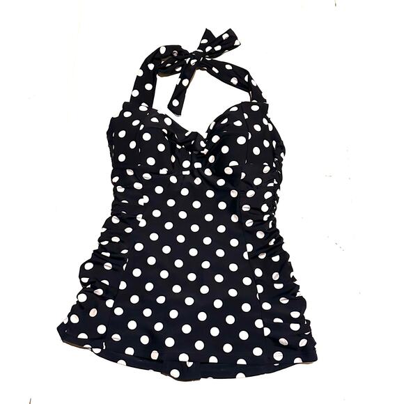 Unique Vintage Other - Unique Vintage Corinne Halter Polka Dot Swimsuit Women's M Medium